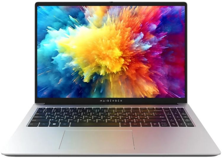 Ноутбук Maibenben M653 R3-5400U/8GB/512GB SSD/16" FHD IPS/WiFi/BT/Linux/серебристый