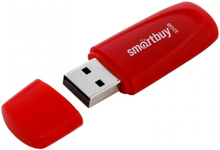 

Накопитель USB 2.0 32GB SmartBuy SB032GB2SCR Scout красный, SB032GB2SCR