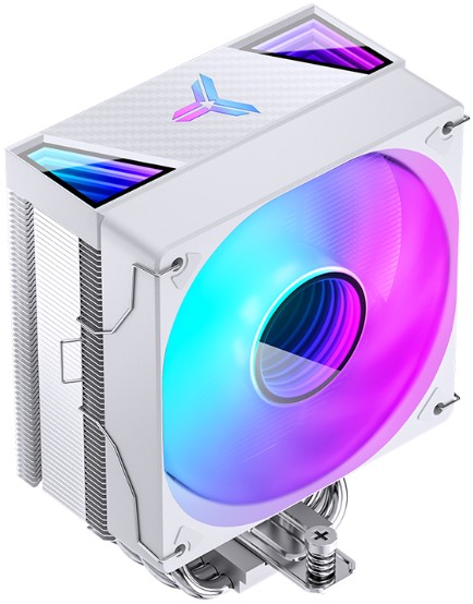 Кулер JONSBO CR-1000 V2 PRO Color White LGA1700/1200/115X/AM5/AM4 (120mm fan, 600-1500rpm, 28,12-59,48 CFM, 22–32dBA, 4-pin PWM) Retail