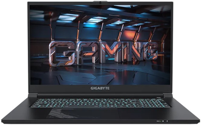 Ноутбук GIGABYTE G7 MF-E2KZ213SD i5-12500H/16GB/512GB SSD/GeForce RTX4050 6GB/17.3 IPS FHD/WiFi/BT/cam/noOS/black