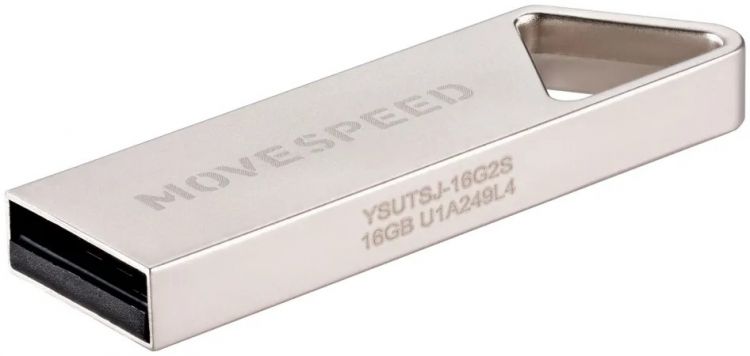 

Накопитель USB 2.0 16GB Move Speed YSUTSJ-16G2S YSUTSJ металл серебро, YSUTSJ-16G2S