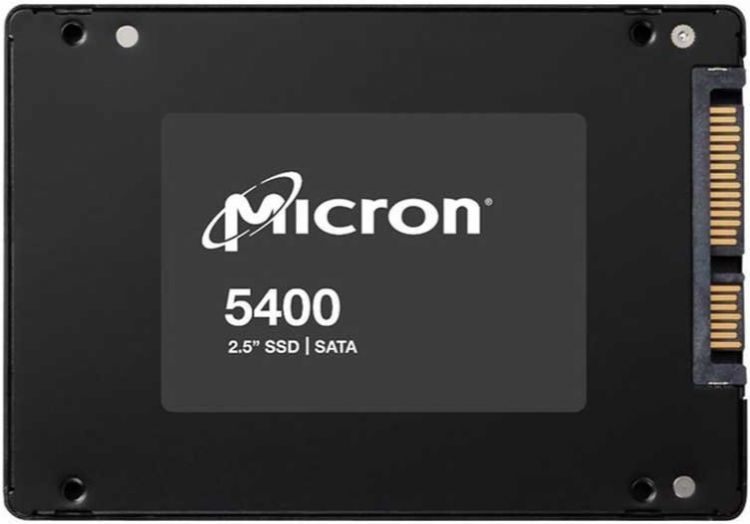 Накопитель SSD 2.5'' Micron MTFDDAK480TGB-1BC1ZABYY 5400 MAX 480GB SATA 6Gb/s 3D TLC 540/520MB/s IOPS 95K/58K TBW 4380 DWPD 5