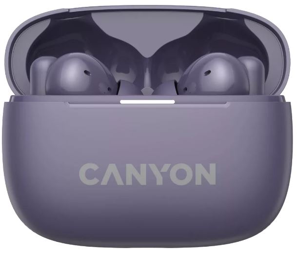 Наушники беспроводные Canyon TWS-10 BT, 20Hz-20kHz, цвет фиолетовый цена и фото