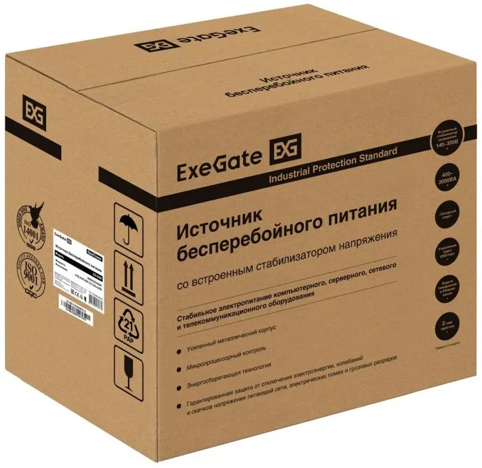 Exegate SineTower SZ-3000.LCD.AVR.3SH.1C13.RJ.USB