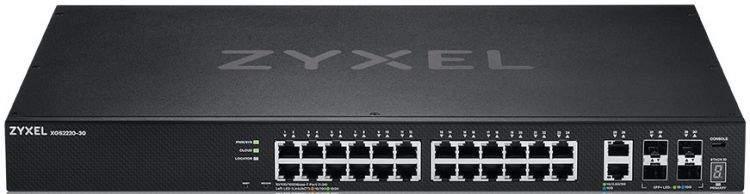 

Коммутатор ZYXEL NebulaFlex Pro XGS2220-30 rack 19", 24xRJ-45: 1G, 2xRJ-45: 1/2.5/5/10G, 4xSFP+, NebulaFlex Pro XGS2220-30