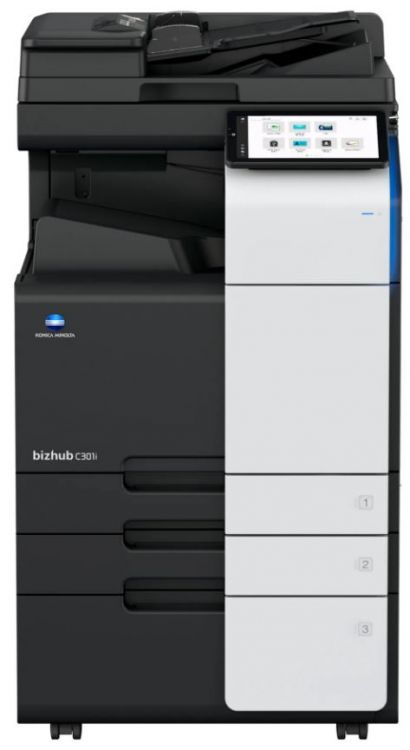 

МФУ лазерное цветное Konica Minolta bizhub C301i ADXK021 SRА3, 30 стр./мин.,дуплекс, 2 лотка 500 листов, 256ГБ (без автопод, без тонеров), bizhub C301i