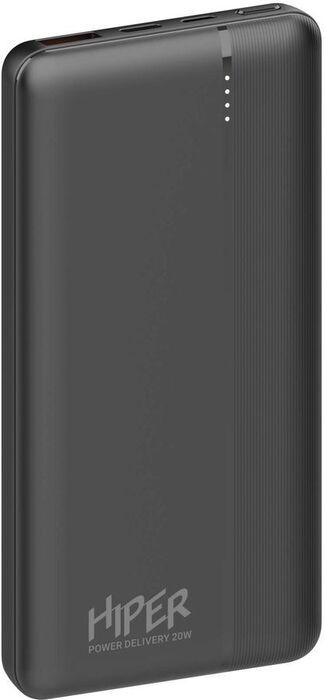 

Аккумулятор внешний HIPER MX PRO 10000 BLACK 10000mAh, 3A, QC, PD, 2*USB, черный, MX PRO 10000 BLACK