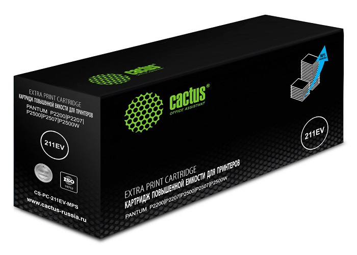 Картридж Cactus CS-PC-211EV-MPS лазерный, черный (6000стр.) для Pantum P2200/P2207/P2500/P2507/P2500