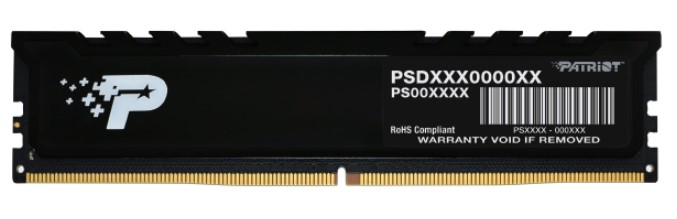 Модуль памяти DDR5 16GB Patriot Memory PSP516G56002H1 Signature Premium PC5-44800 5600Mhz CL46 288Pin 1.1V