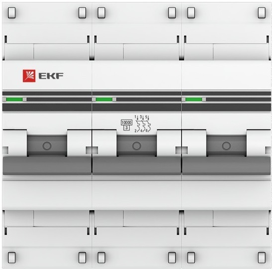 

Автоматический выключатель EKF mcb47100-3-80D-pro модульный 3п D 80А 10кА ВА 47-100 PROxima, mcb47100-3-80D-pro