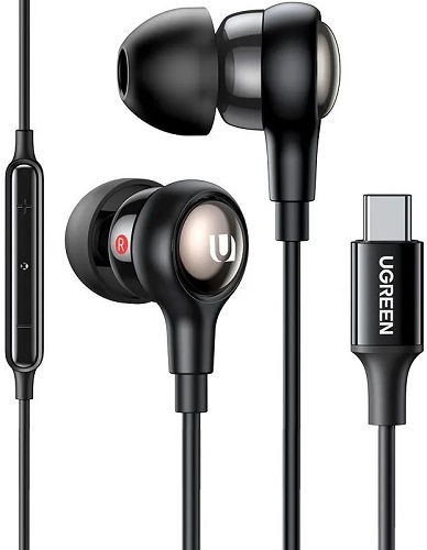 Наушники UGREEN EP103 30638_ In-Ear Earphones with Type-C, черный