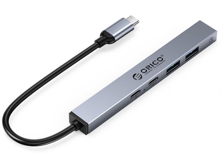 

Разветвитель Orico ORICO-BHC1-5CP-GY-BP 1*USB-A 3.0, 5 Гбит/с, 2*USB-A 2.0, 480 Мбит/с, 1*USB-C PD 60 Вт, 1*USB-C 2.0, 480 Мбит/с, подключение через U, ORICO-BHC1-5CP-GY-BP