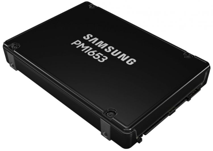 Накопитель SSD 2.5'' Samsung MZILG7T6HBLA-00A07 PM1653 7.68TB SAS 24GB/s 4200/3700MB/s IOPS 770K/135K