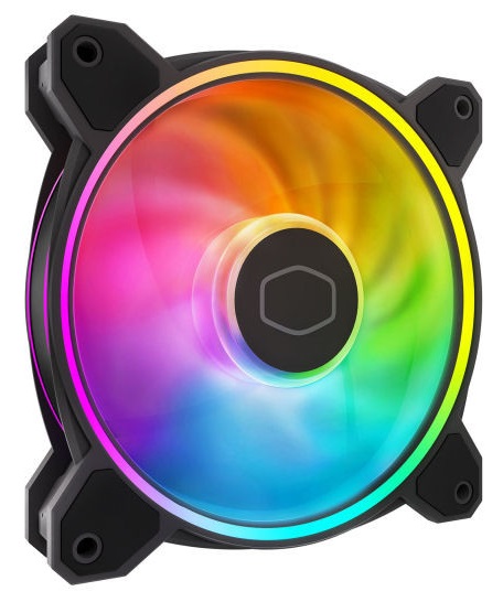 

Вентилятор для корпуса Cooler Master MasterFan MF140 HALOІ MFL-B4DN-16NP2-R2 140x140x25mm, 1600rpm, 59.51 CFM, 27 dBA, 4-pin PWM, MasterFan MF140 HALOІ