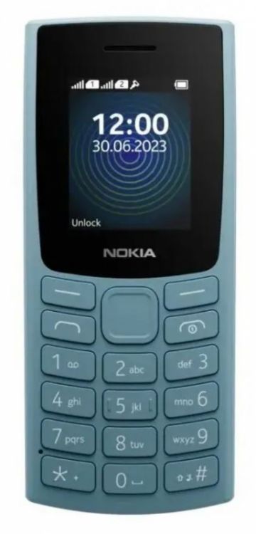 Мобильный телефон Nokia 110 (TA-1567) DS EAC 0.048 синий моноблок 2Sim 1.8" 240x320 Series 30+ 0.3Mpix GSM900/1800 Protect MP3 FM Micro SD max32Gb