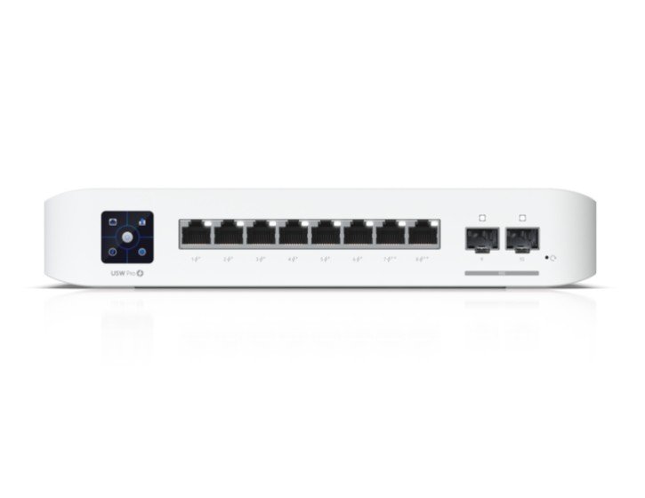 

Коммутатор Ubiquiti USW-Pro-8-PoE UniFi Switch Pro, 8х 1G RJ45, 2х 10G SFP+, output 120W, USW-Pro-8-PoE