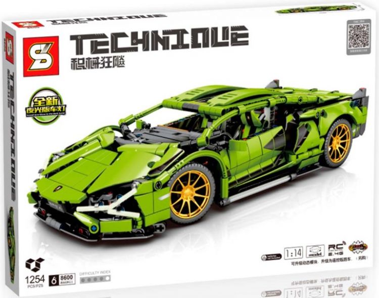 

Конструктор SY 8600 Lamborghini Sian FKP 37, 1254 детали, Lamborghini Sian FKP 37