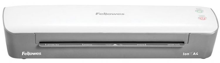 Ламинатор Fellowes Ion A4 FS-45600 75-125 мкм, 30 см/мин, AutoShutOff, механизм освобождения, стартовый набор пленок