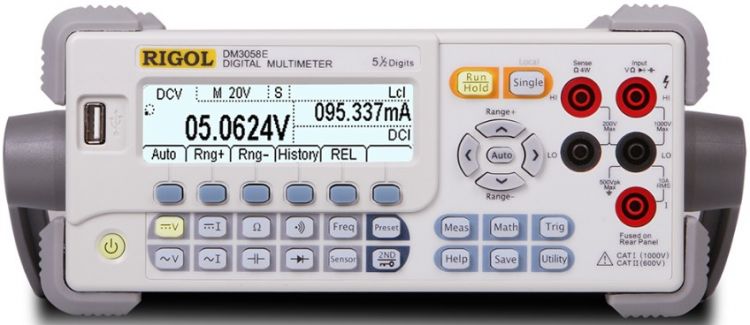 

Мультиметр Rigol DM3058E 5 1/2 Digital Multimeter(240,000 Count), 0.015% DC Voltage Accuracy, 123rdgs/s, USB, RS232, DM3058E