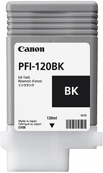 

Картридж Canon PFI-120 BK 2885C001 черный для imagePROGRAF TM-200/TM-205, TM-300/TM-305 130 мл., PFI-120 BK