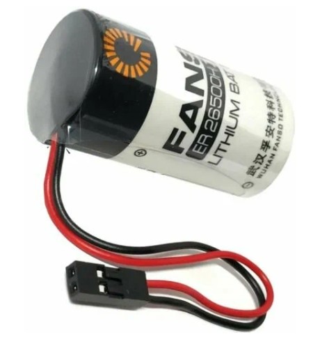 

Батарейка Fanso ER26500H-LD/-002851 Li-SOCl2 батарея типоразмера C, провода + разъём XH-4P, 3.6 В, 9 Ач, Траб: -55...85 °C, ER26500H-LD/-002851