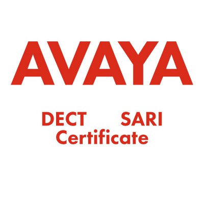 Сертификат Avaya 700471568 на систему DECT SARI CERTIFICATE