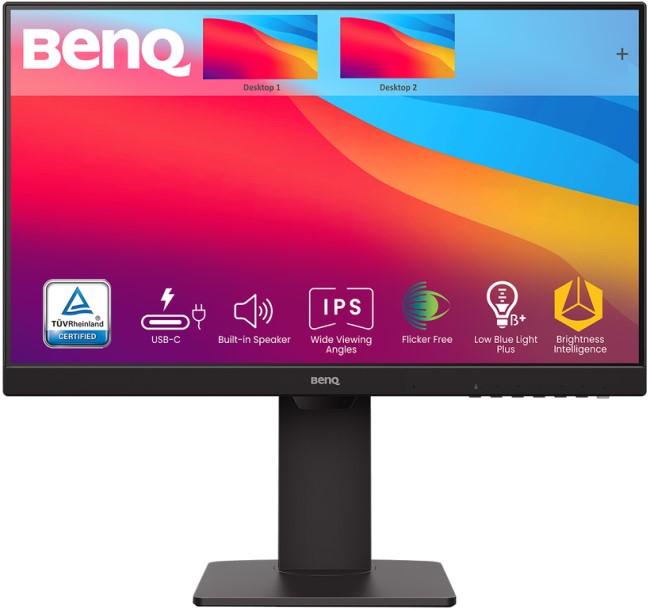 Монитор 23.8'' BenQ BL2485TC 9H.LKMLB.QBE 1920x1080, IPS, 16:9, 5 ms, 75Hz, 250cd/m2, 1000:1, 178°/178°, HDMI , DP, DP (out), USB C, black