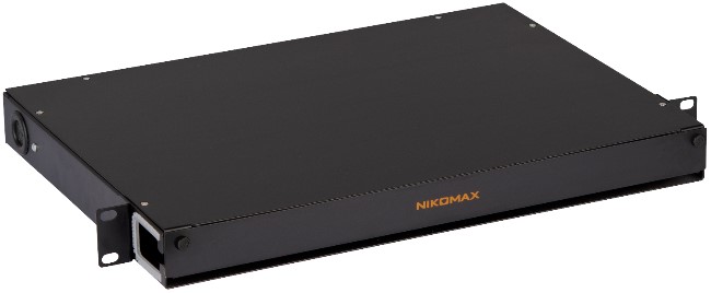 

Органайзер 19, 1U NIKOMAX NMC-OKFP-SL-1U-BK оптический, металлический, с пластиковыми направляющими, чёрный, NMC-OKFP-SL-1U-BK