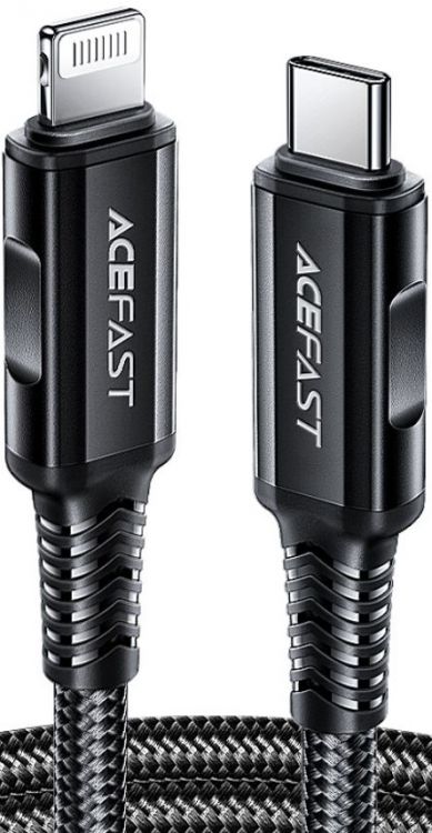 

Кабель ACEFAST C4-01 USB Type-C/Lightning, 1.8м, чёрный, C4-01