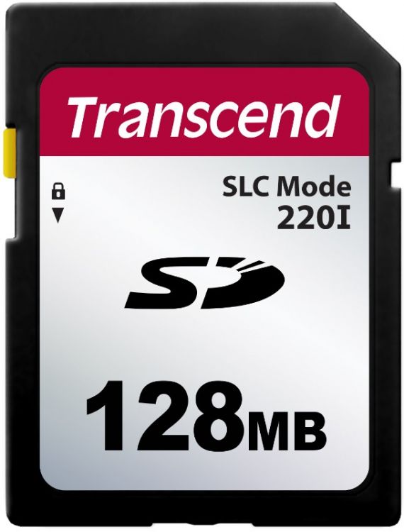 Промышленная карта памяти SDHC 128MB Transcend TS128MSDC220I 220I, 22/20MB/s, 63TBW
