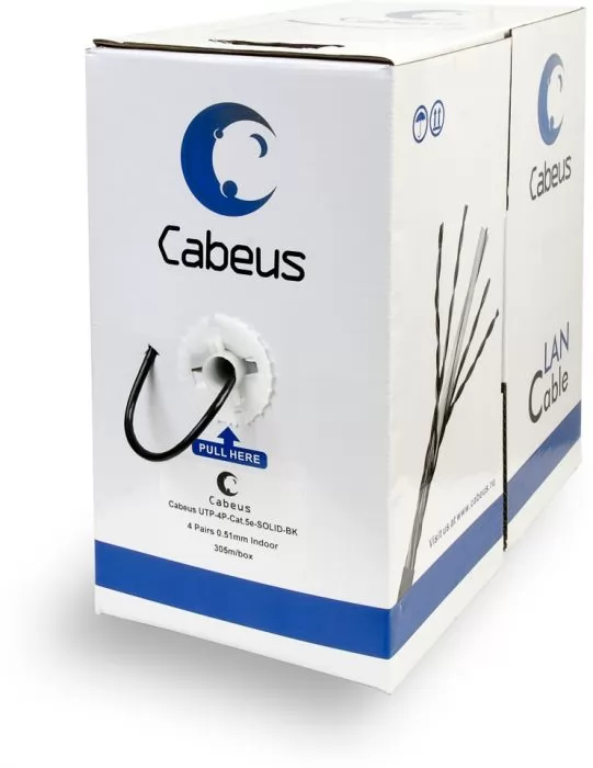 фото Cabeus UTP-4P-Cat.5e-SOLID-BK