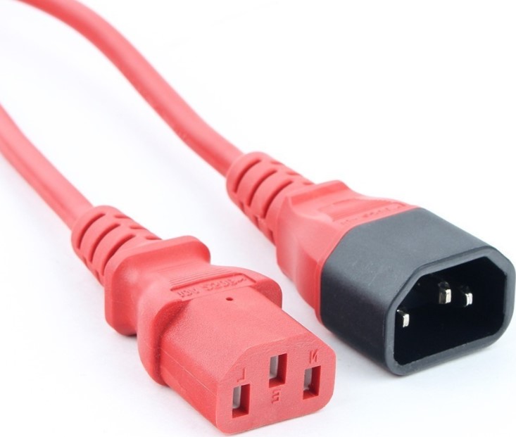 Комплект кабелей Filum FL-PC-C13/C14-C1-1.8-RD 5шт, ПВС-АП 3x1.0 С13 - C14, 220/250В, 10А, красный, 1.8м