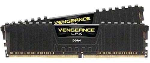 Модуль памяти DDR4 16GB (2*8GB) Corsair CMK16GX4M2A2666C16 Vengeance LPX Black PC4-21300 2666MHz CL16 1.2V XMP Радиатор RTL