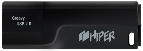 Накопитель USB 2.0 128GB HIPER HI-USB2128GBTB Groovy T,пластик, черный