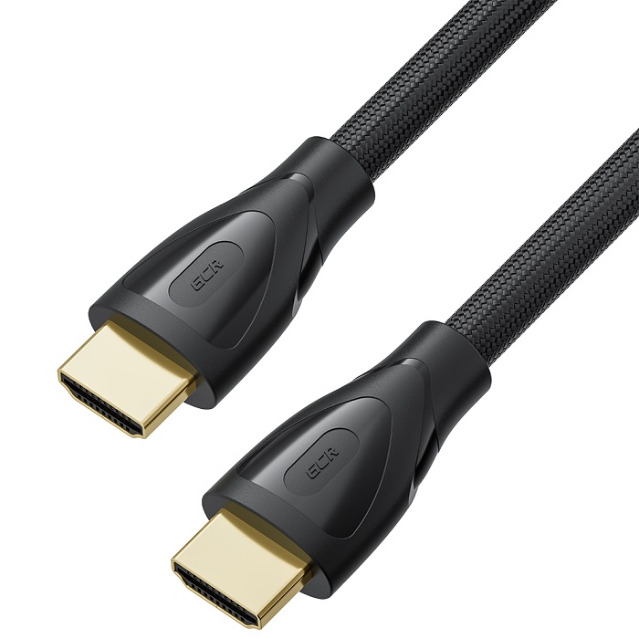 

Кабель интерфейсный Greenconnect GCR-55773 Premium 5.0m HDMI 2.1, ECO Soft капрон, черный, HDR 4:4:4, Ultra HD, 8K 60Hz/4K*120Hz, 3D, 48 Гбит/с, 3 Х э, GCR-55773