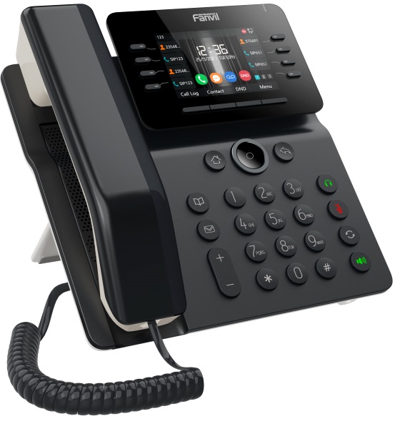 Телефон VoiceIP Fanvil V64 12 линий SIP, 2х10/100/1000, 3,5