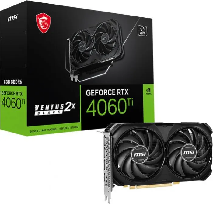 фото MSI GeForce RTX 4060 Ti VENTUS 2X BLACK 8G