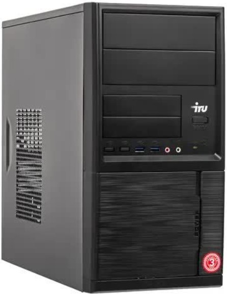 Компьютер iRu Corp 312 MT 2018527 G5400/8GB/256GB SSD/UHD graphics 610/GbitEth/400W/noOS/черный ноутбук acer extensa 15ex215 23 15 6 r 3 7320u 8gb ssd 256gb amd radeon noos серебристый