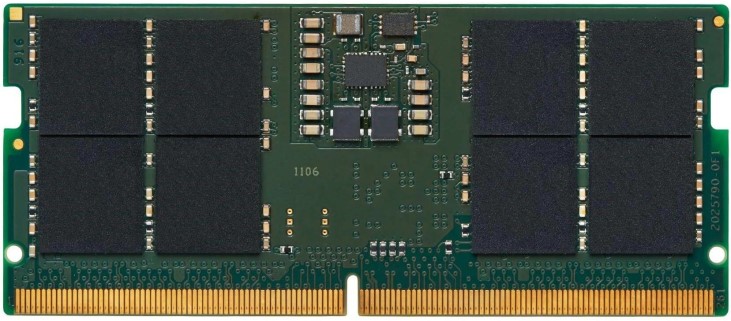 Модуль памяти SODIMM DDR5 16GB Kingston KVR56S46BS8-16 PC5-41600 5600MHz CL46 1RX8 1.1V 262-pin 16Gbit - фото 1
