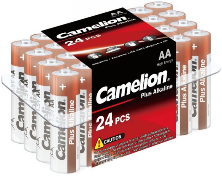 

Батарейка Camelion LR6-PB24 Alkaline LR6/AA, 1,5 В, 2700 мА.ч, 24 шт в упаковке (6752), LR6-PB24