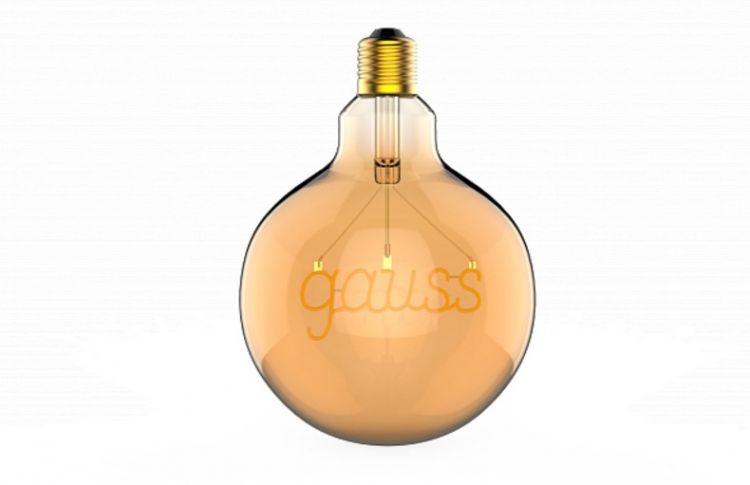 

Лампа светодиодная Gauss 175802003 LED Filament G125 GAUSS E27 2,5W Golden 200lm 2000K 200 лм, 175802003