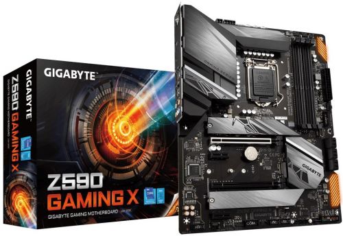 Материнская плата ATX GIGABYTE Z590 GAMING X (LGA1200, Z590, 4*DDR4(3200), 6*SATA 6G RAID, 3*M.2, 4*