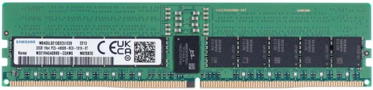 Модуль памяти DDR5 32GB Samsung M321R4GA0BB0-CQK PC5-38400 4800MHz (2Rx8) ECC Reg 1.1V, OEM