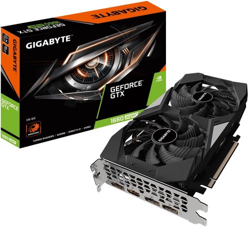 

Видеокарта PCI-E GIGABYTE GeForce GTX 1660 SUPER D6 (GV-N166SD6-6GD), GeForce GTX 1660 SUPER D6 (GV-N166SD6-6GD)