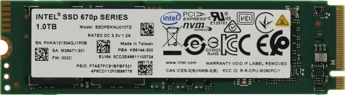 Intel SSDPEKNU010TZX1