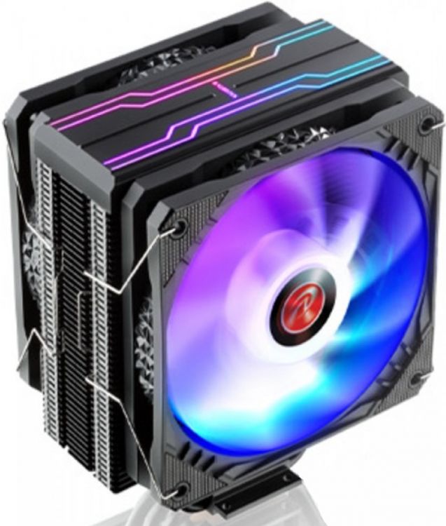 

Кулер Raijintek ELEOS 12 DUO RBW 0R10B00221 LGA115x/1200/17xx/AM4/AM3+/AM3 (2*120mm fan, 800-1600rpm, 72 CFM, 22dBA, 4-pin PWM), ELEOS 12 DUO RBW