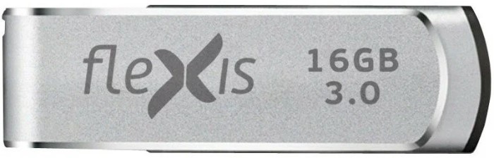 

Накопитель USB 3.1 16GB Flexis RS-105 Gen 1 (5 Гбит/с), серебристый, RS-105