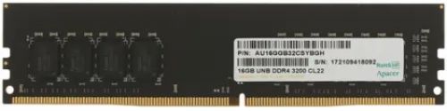 Модуль памяти DDR4 16GB Apacer AU16GGB32CSYBGH PC4-25600 3200MHz CL22 1.2V