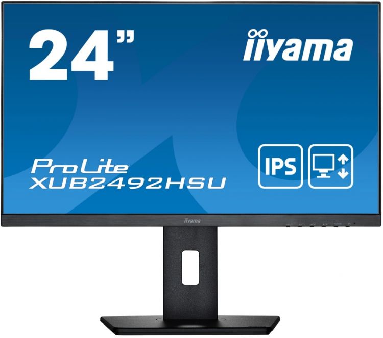 

Монитор 23,8" Iiyama XUB2492HSU-B5 1920x1080, IPS LED, 16:9, HAS, Pivot, 250cd, 178гр/178гр, 75Hz, HDMI, VGA, DP, USB, XUB2492HSU-B5