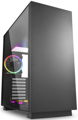 Корпус eATX Sharkoon PURE STEEL RGB черный, без БП, закаленное стекло, 2*USB 3.0, audio PURE STEEL RGB BLACK - фото 1